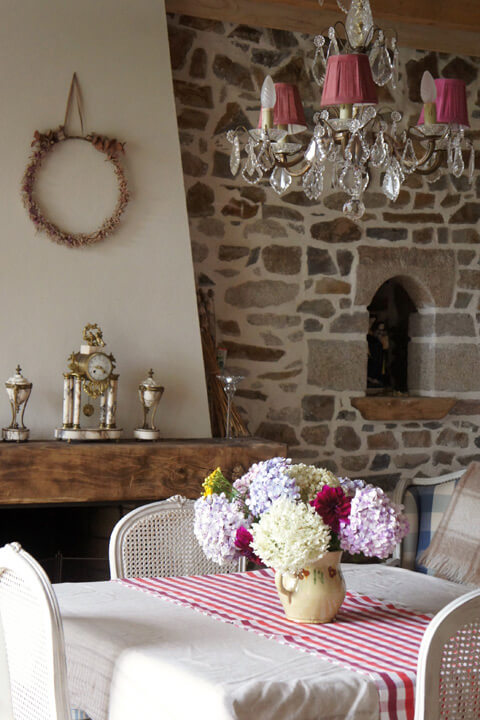 Salle à manger du petit-déjeuner, maison d'hôtes Ker Peoc'h, Perros-Guirec