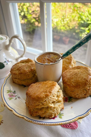 Scones à l'heure du tea time, maison d'hôtes Ker Peoc'h, Perros-Guirec
